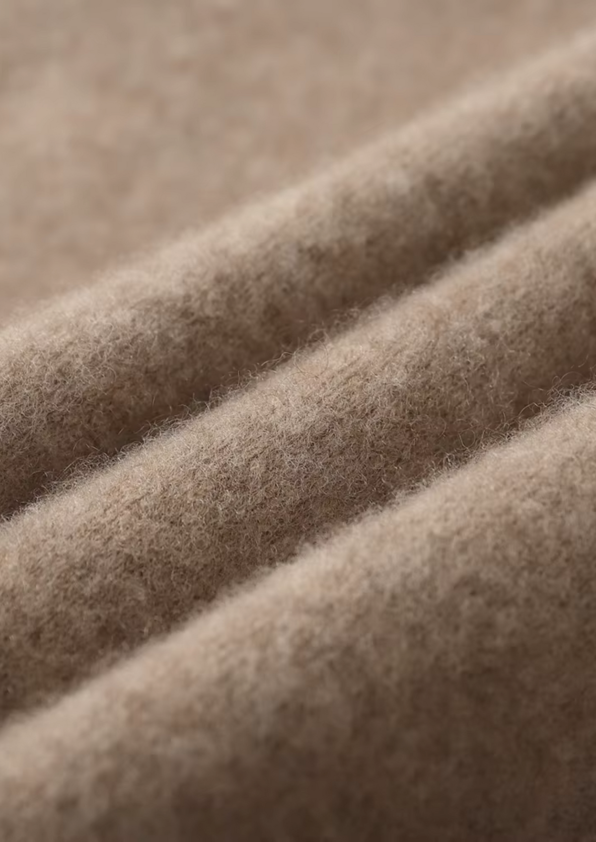 Premium Cashmere Two-Tone Zipper Hoodie
