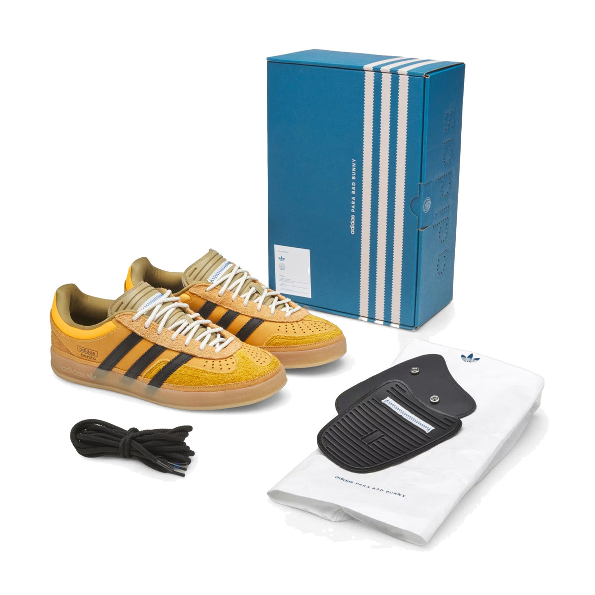 Bad Bunny Gazelle Indoor Solar Gold with box and extras