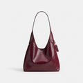 Coach Brooklyn Shoulder Bag 28 - Leather Brass Dark Cherry