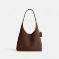 Coach Brooklyn Shoulder Bag 39 - Suede Brass Dark Chocolate