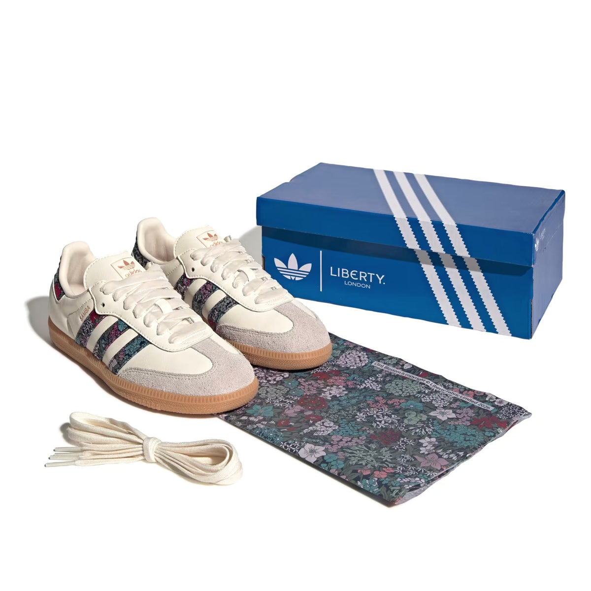 Samba OG Kids x Liberty London "Cream White / Supplier Colour / Talc"