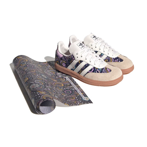 Samba OG Kids x Liberty London "Core White / Orchid Fusion"