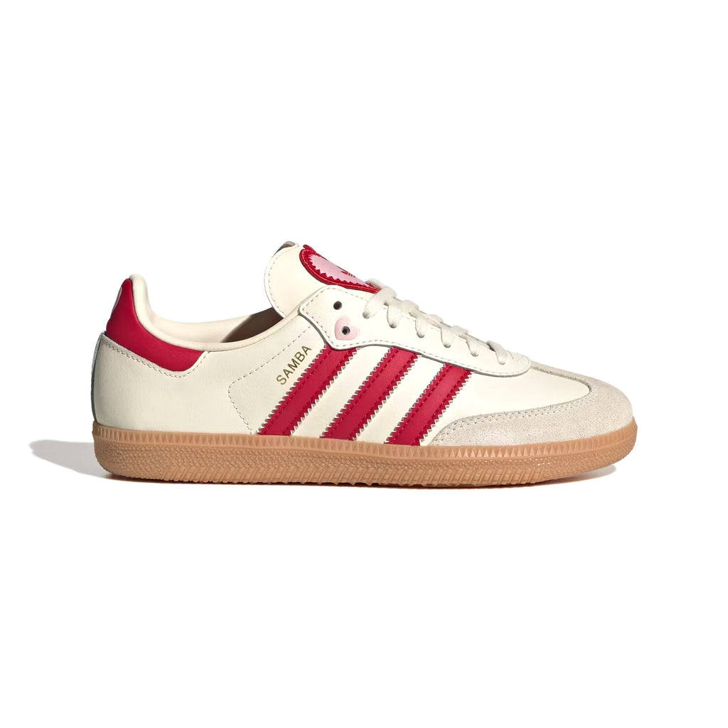 Samba OG Kids "Cream White / Better Scarlet"